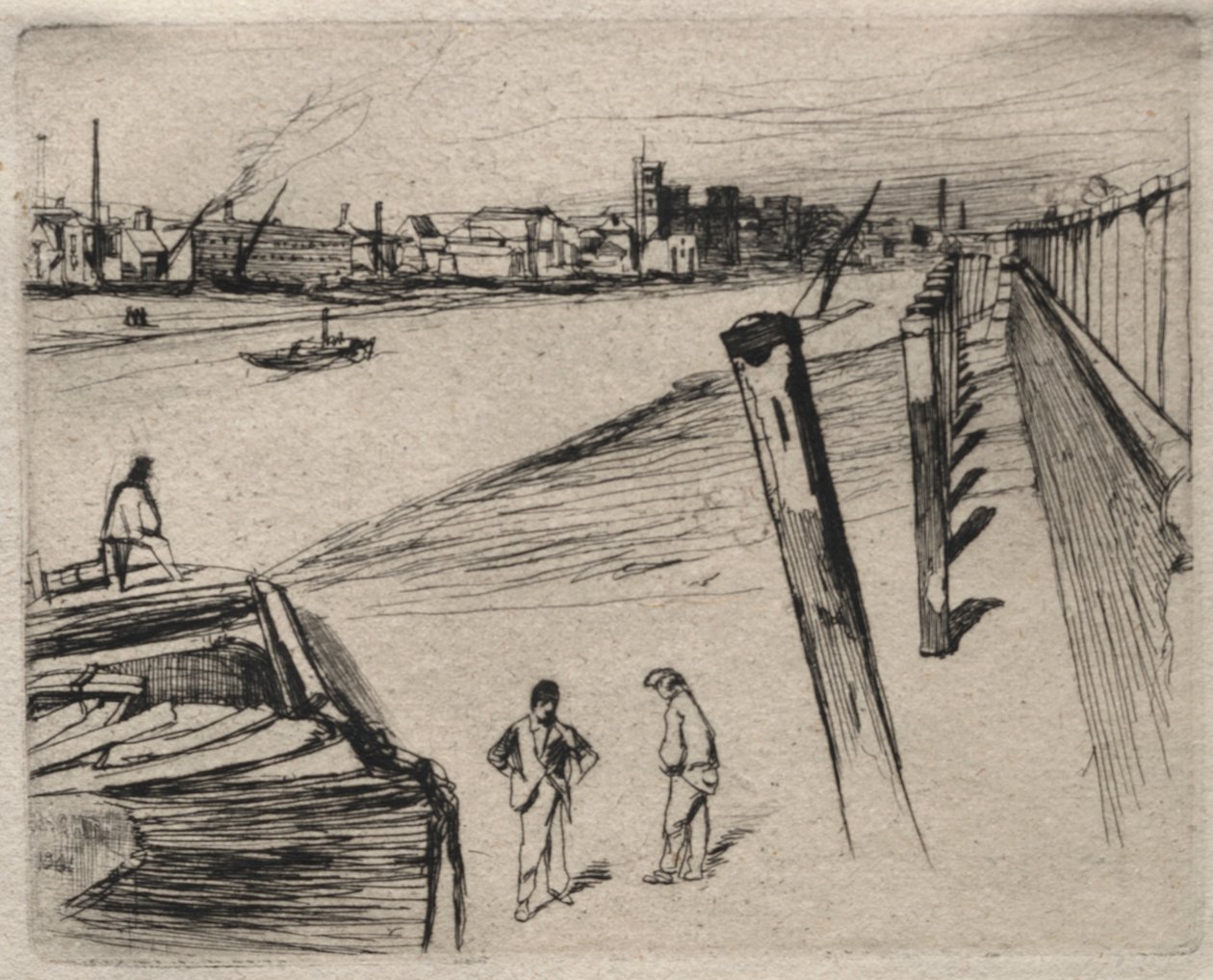 Millbank, 1861. af James Abbott McNeill Whistler