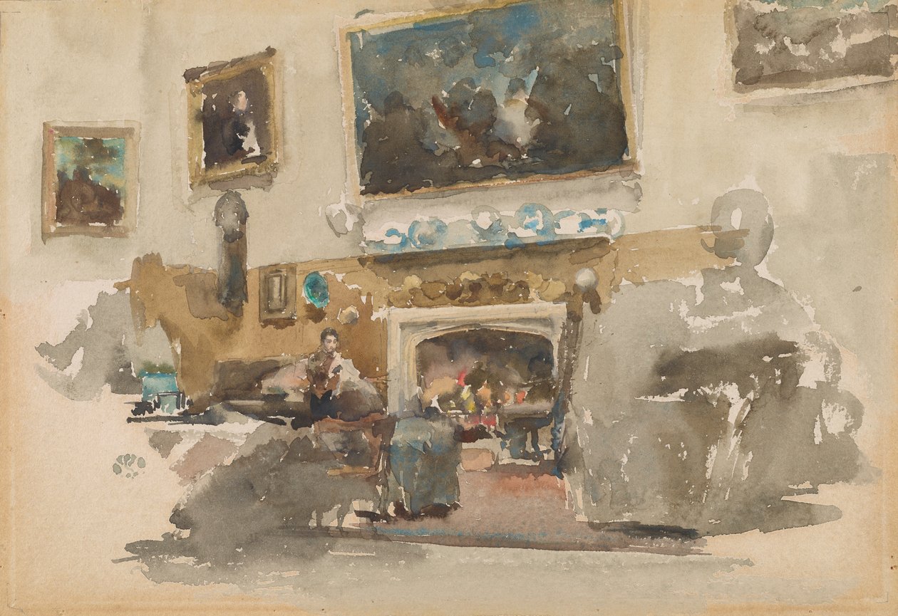 Moreby Hall, 1882-1884. af James Abbott McNeill Whistler