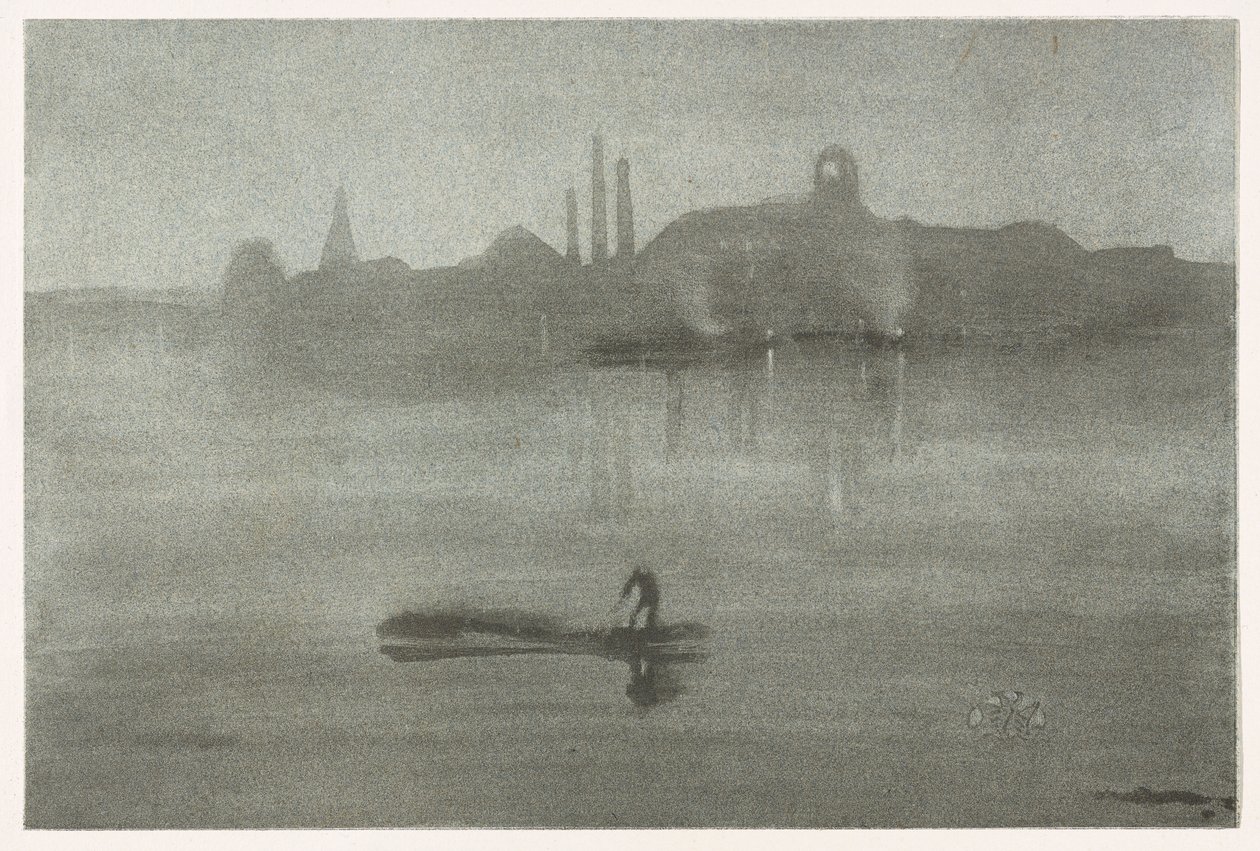 Nocturne, 1878. af James Abbott McNeill Whistler