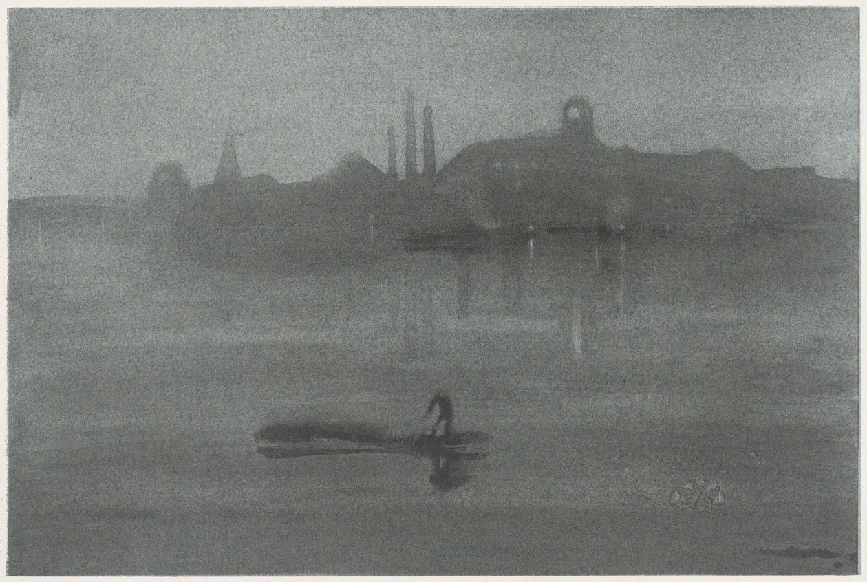Nocturne, 1878. af James Abbott McNeill Whistler