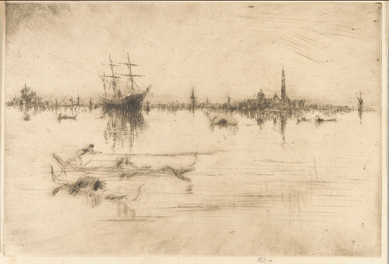 Nocturne, 1879-1880. af James Abbott McNeill Whistler