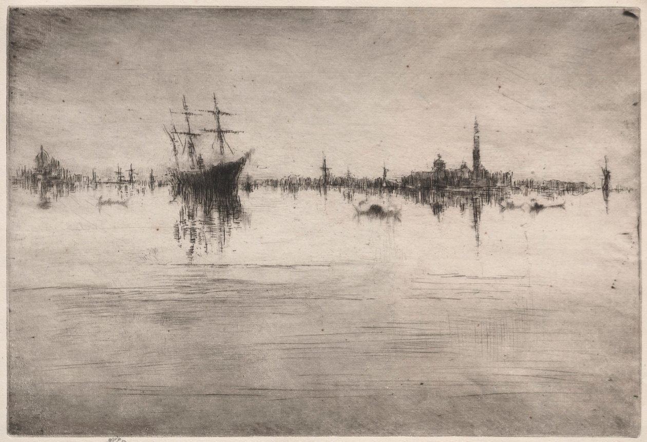 Nocturne, 1879-1880. af James Abbott McNeill Whistler
