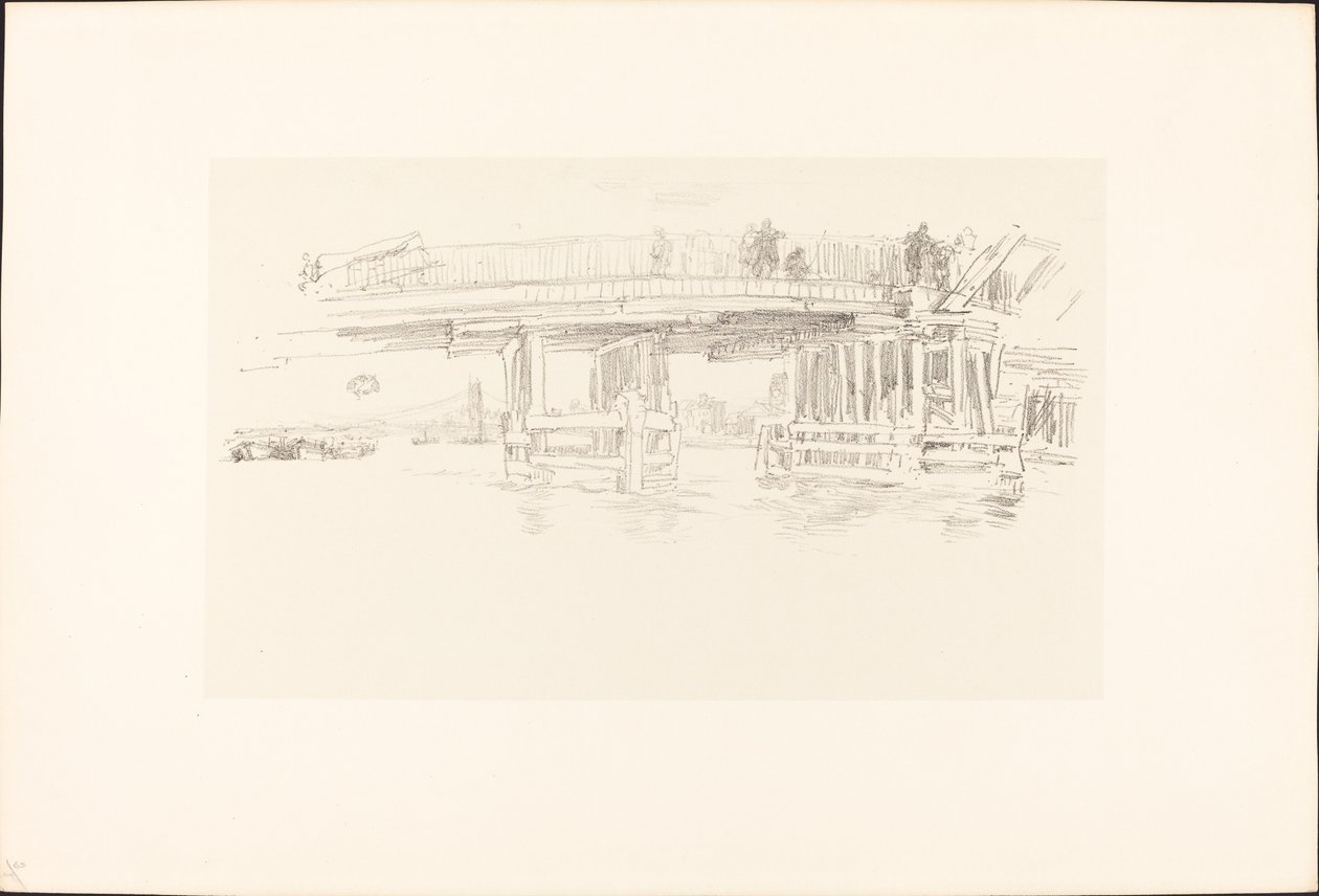Old Battersea Bridge, 18791887. af James Abbott McNeill Whistler
