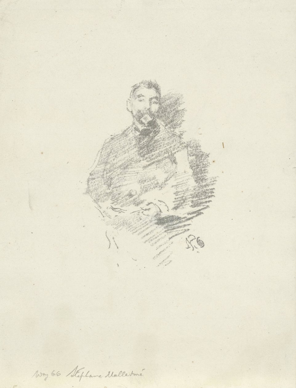 Portræt af Stéphane Mallarmé af James Abbott McNeill Whistler
