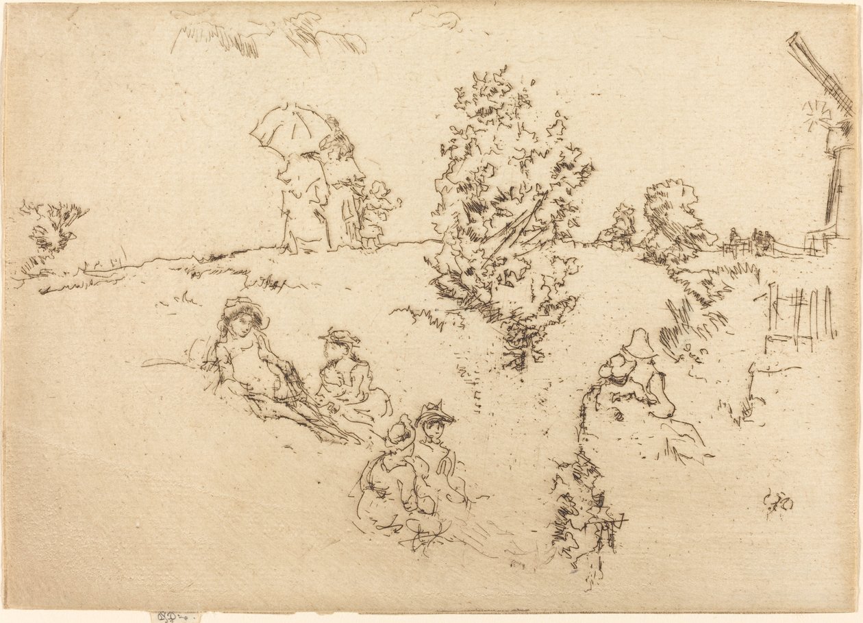 Volde, Sandwich, ca. 1887. af James Abbott McNeill Whistler