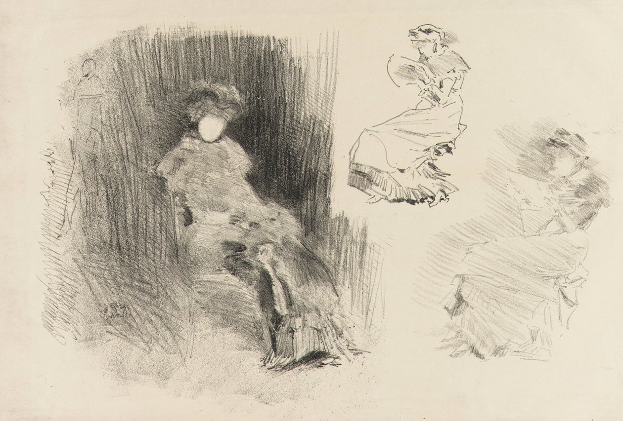 Reading, 1879 og 1887. af James Abbott McNeill Whistler