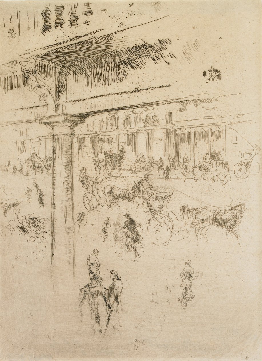 Regents kvadrant, 1880-1881. af James Abbott McNeill Whistler