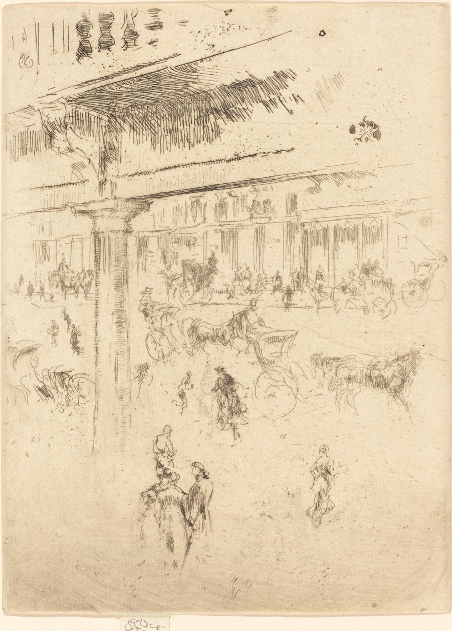 Regents kvadrant, 18801881. af James Abbott McNeill Whistler