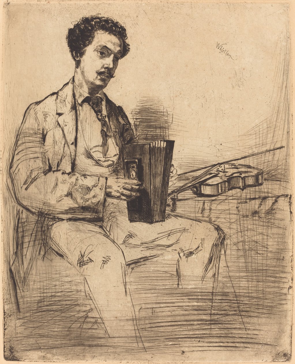 Ross Winans, 1861. af James Abbott McNeill Whistler