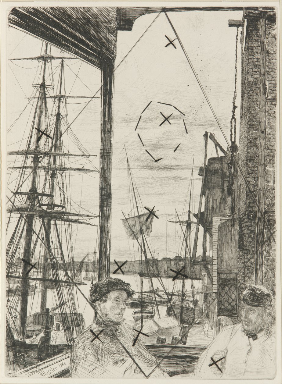Rotherhithe, 1860. af James Abbott McNeill Whistler