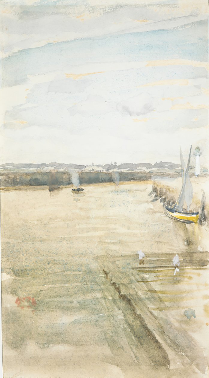 Scene på Mersey. af James Abbott McNeill Whistler