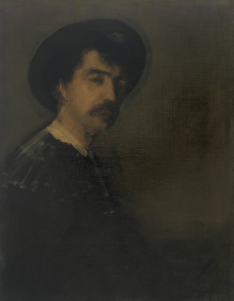 Selvportræt, 1870-1875. af James Abbott McNeill Whistler