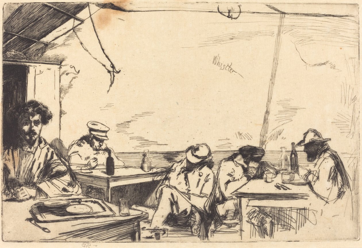 Three Penny Suppe, 1859. af James Abbott McNeill Whistler