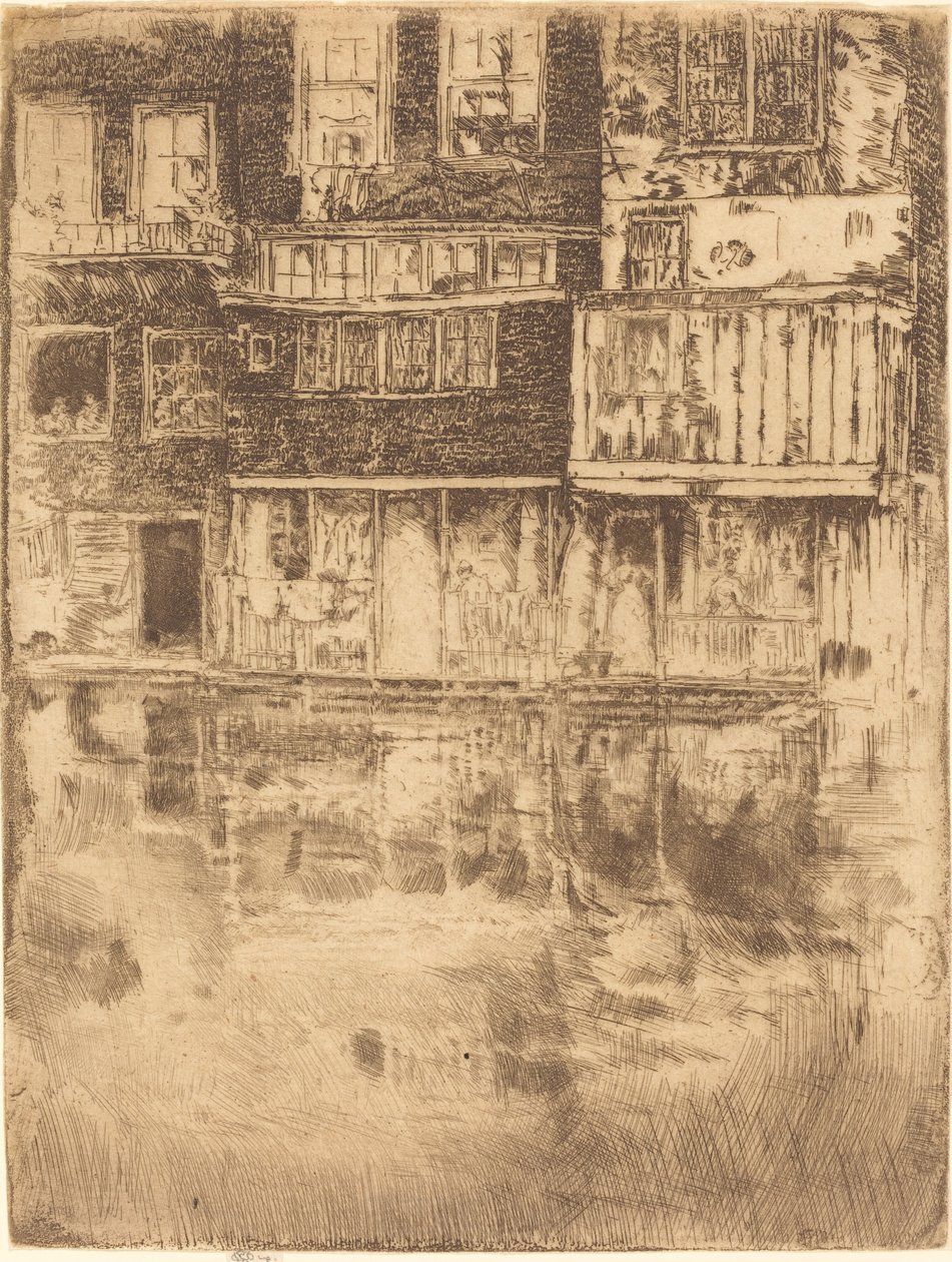 Square House, Amsterdam, 1889. af James Abbott McNeill Whistler