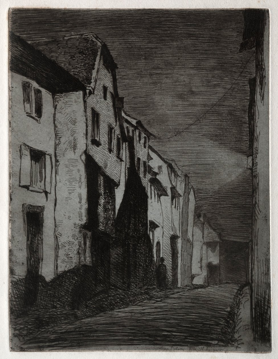 Gade ved Saverne. af James Abbott McNeill Whistler