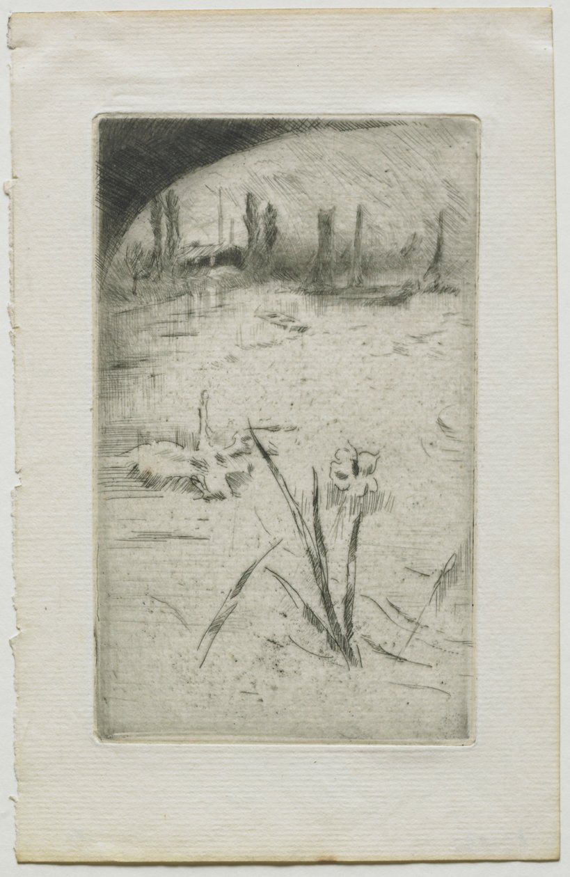 Svanen og Iris, 1883. af James Abbott McNeill Whistler