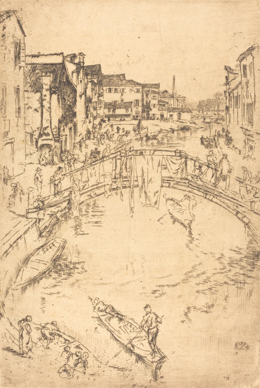 Broen, 18791880. af James Abbott McNeill Whistler