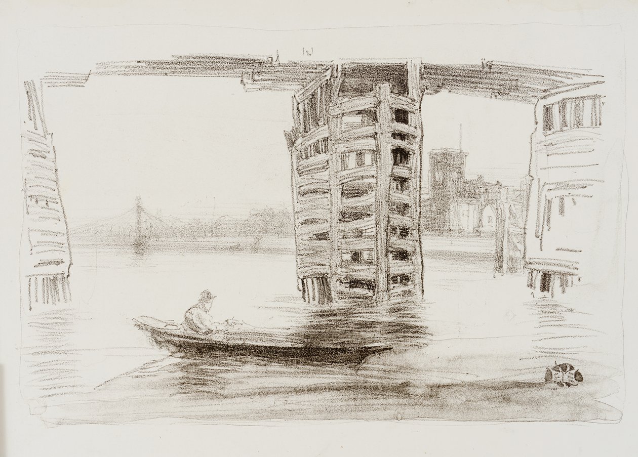 Den brede bro, 1878. af James Abbott McNeill Whistler