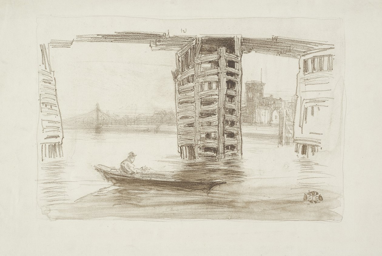 Den brede bro, 1878 af James Abbott McNeill Whistler