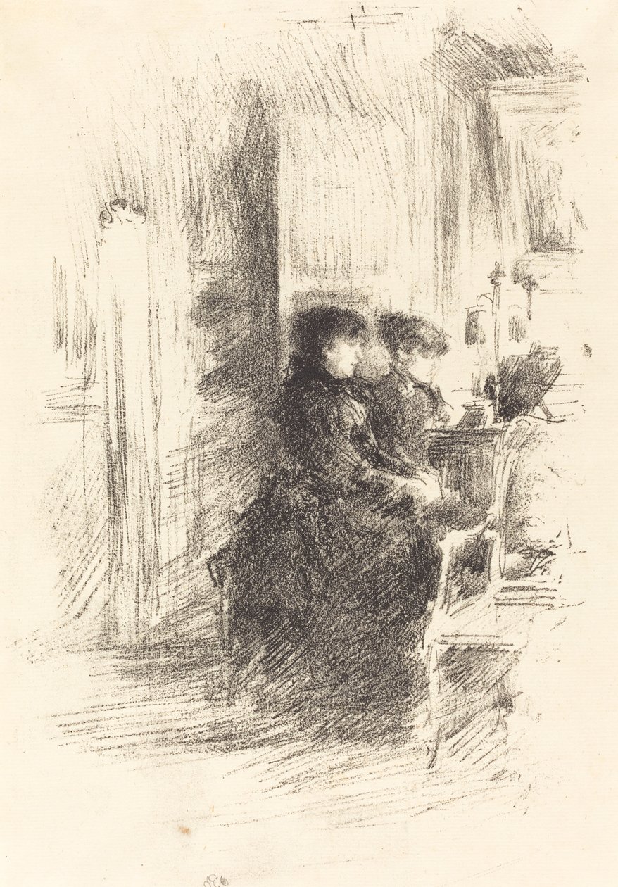 Duetten, 1894. af James Abbott McNeill Whistler