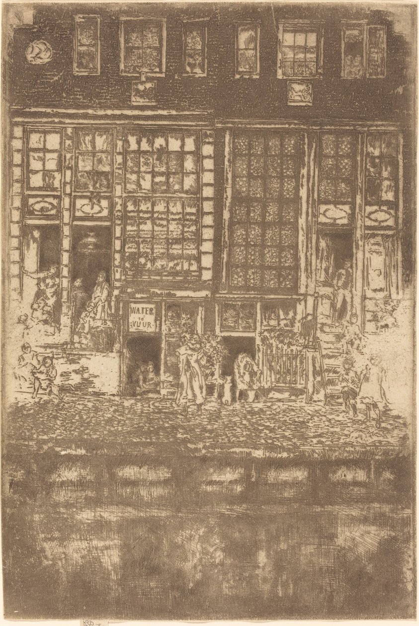 Det broderede gardin, 1889. af James Abbott McNeill Whistler