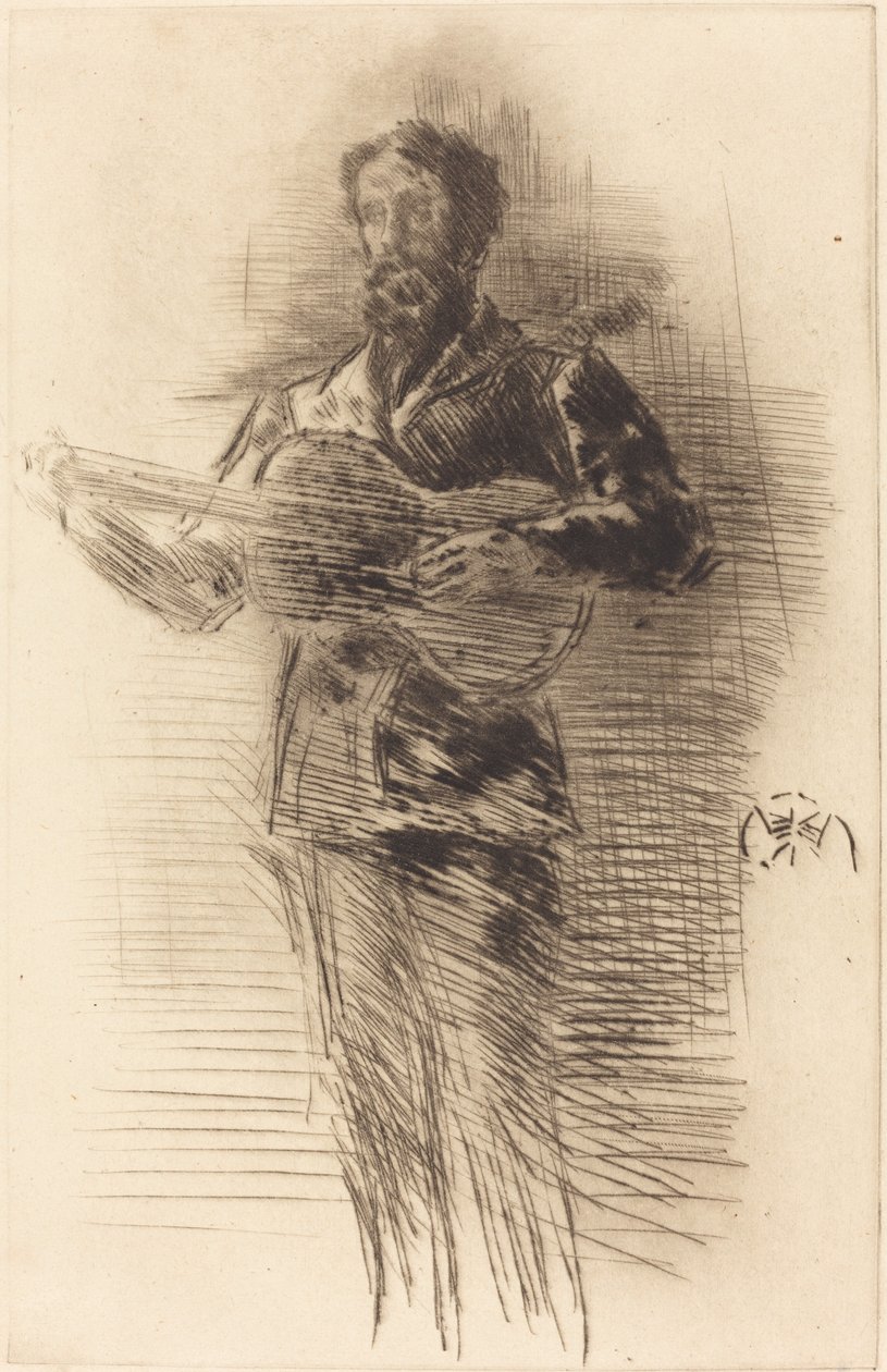 Guitarspilleren, 1875. af James Abbott McNeill Whistler