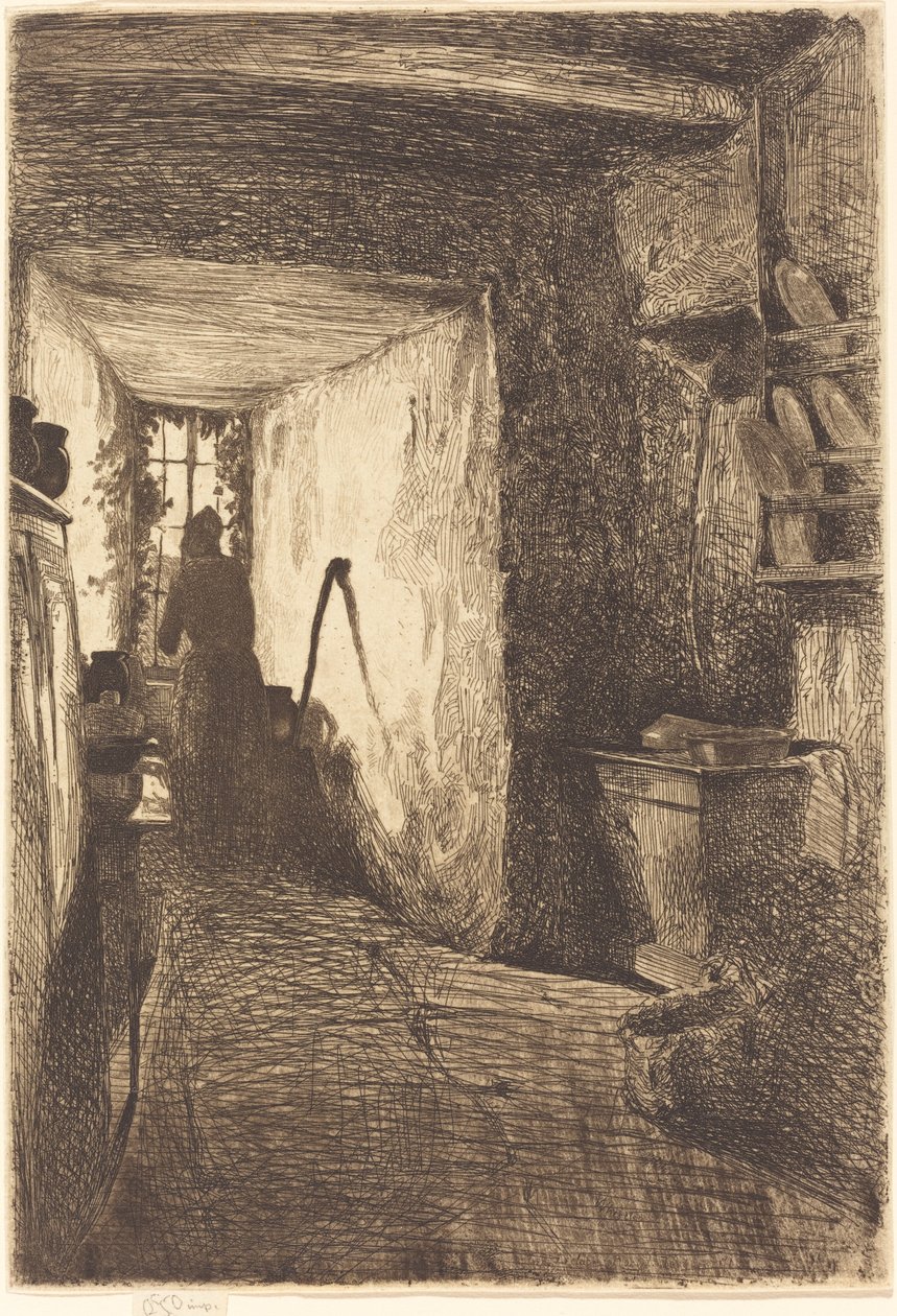 Køkkenet, 1858. af James Abbott McNeill Whistler