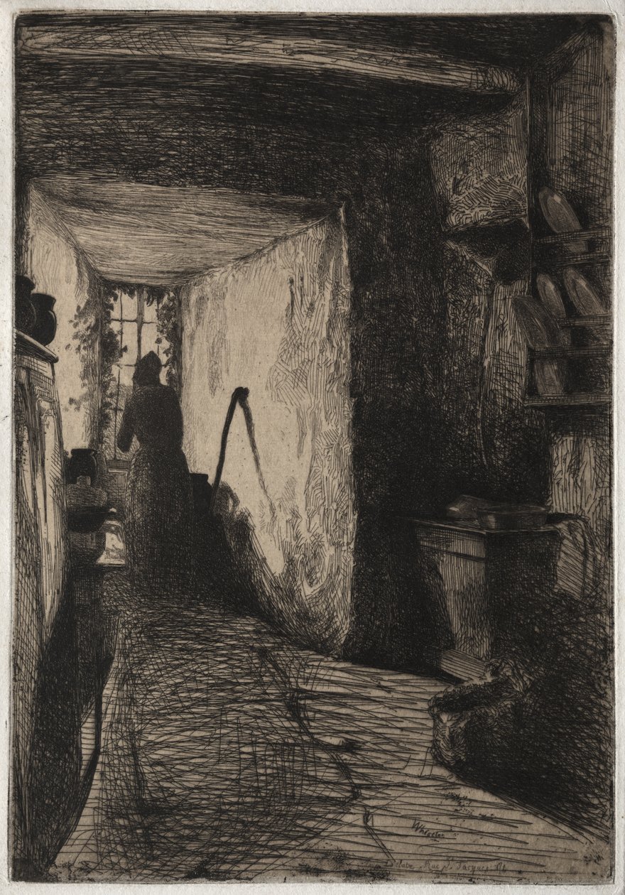 Køkkenet, 1858 af James Abbott McNeill Whistler