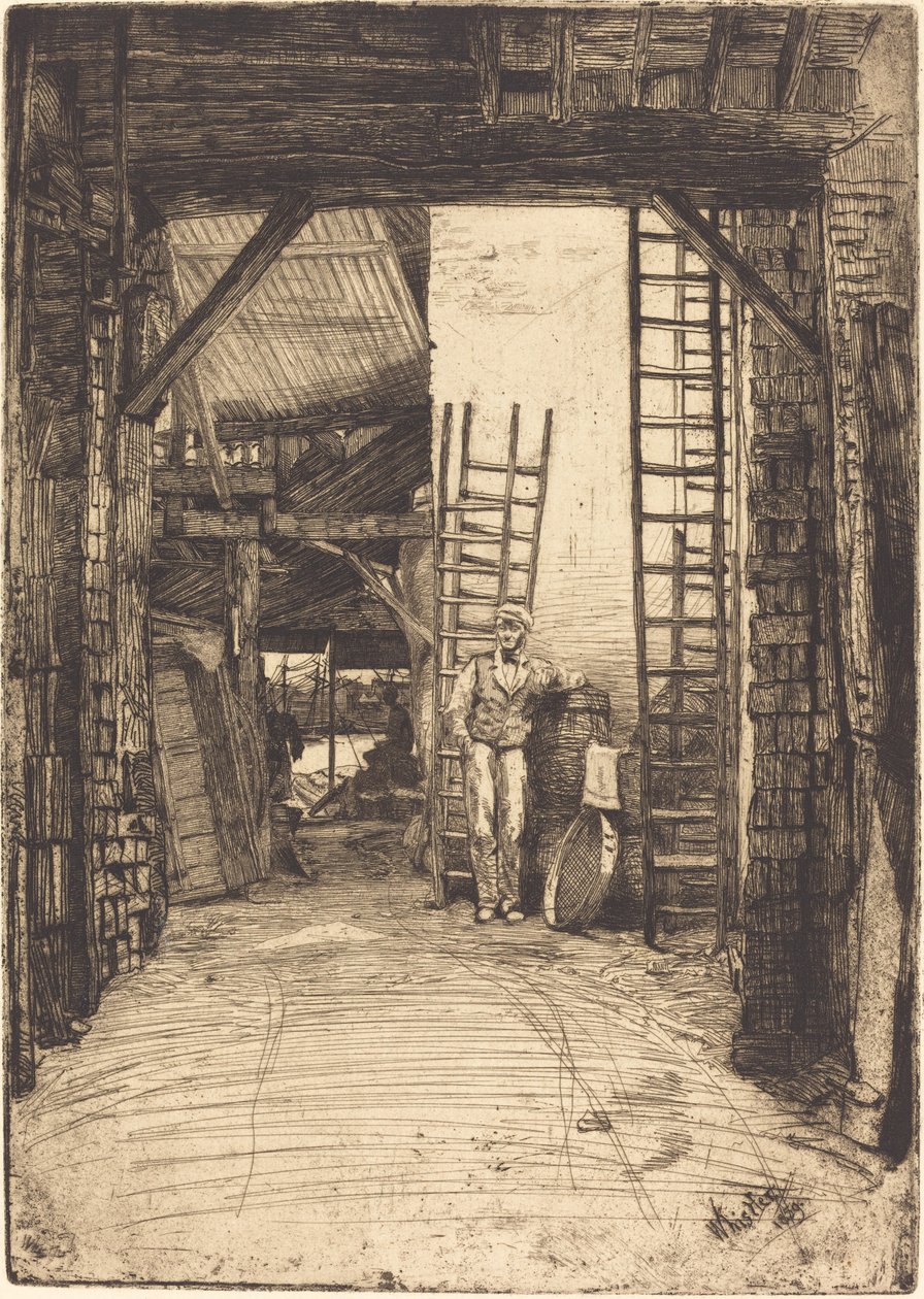 Kalkbrænderen, 1859. af James Abbott McNeill Whistler