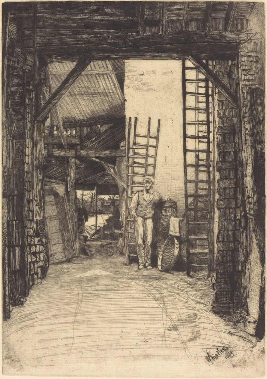 Kalkbrænderen, 1859. af James Abbott McNeill Whistler