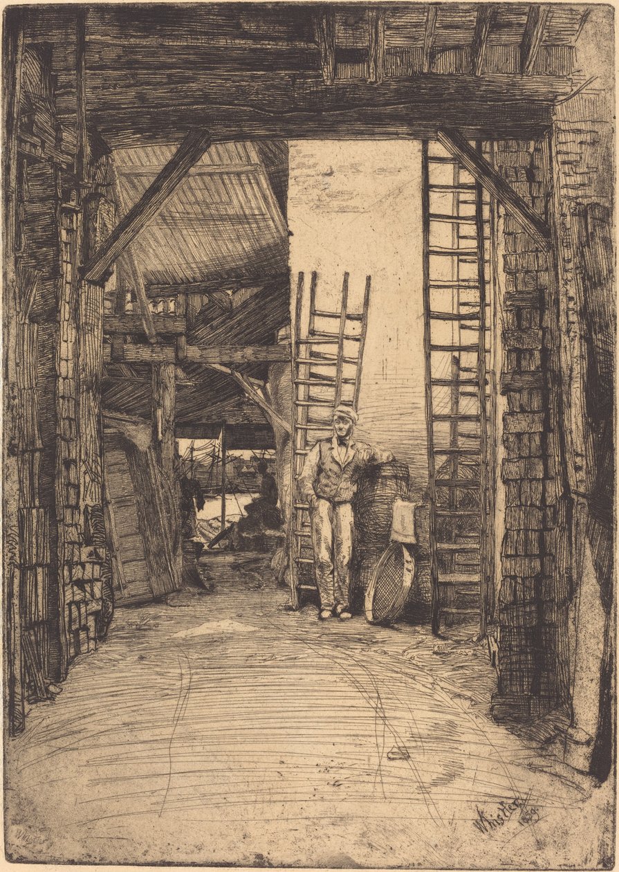 Kalkbrænderen, 1859. af James Abbott McNeill Whistler