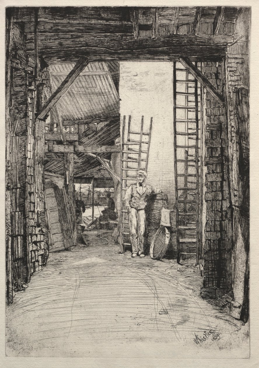 Kalkbrænderen, 1859. af James Abbott McNeill Whistler