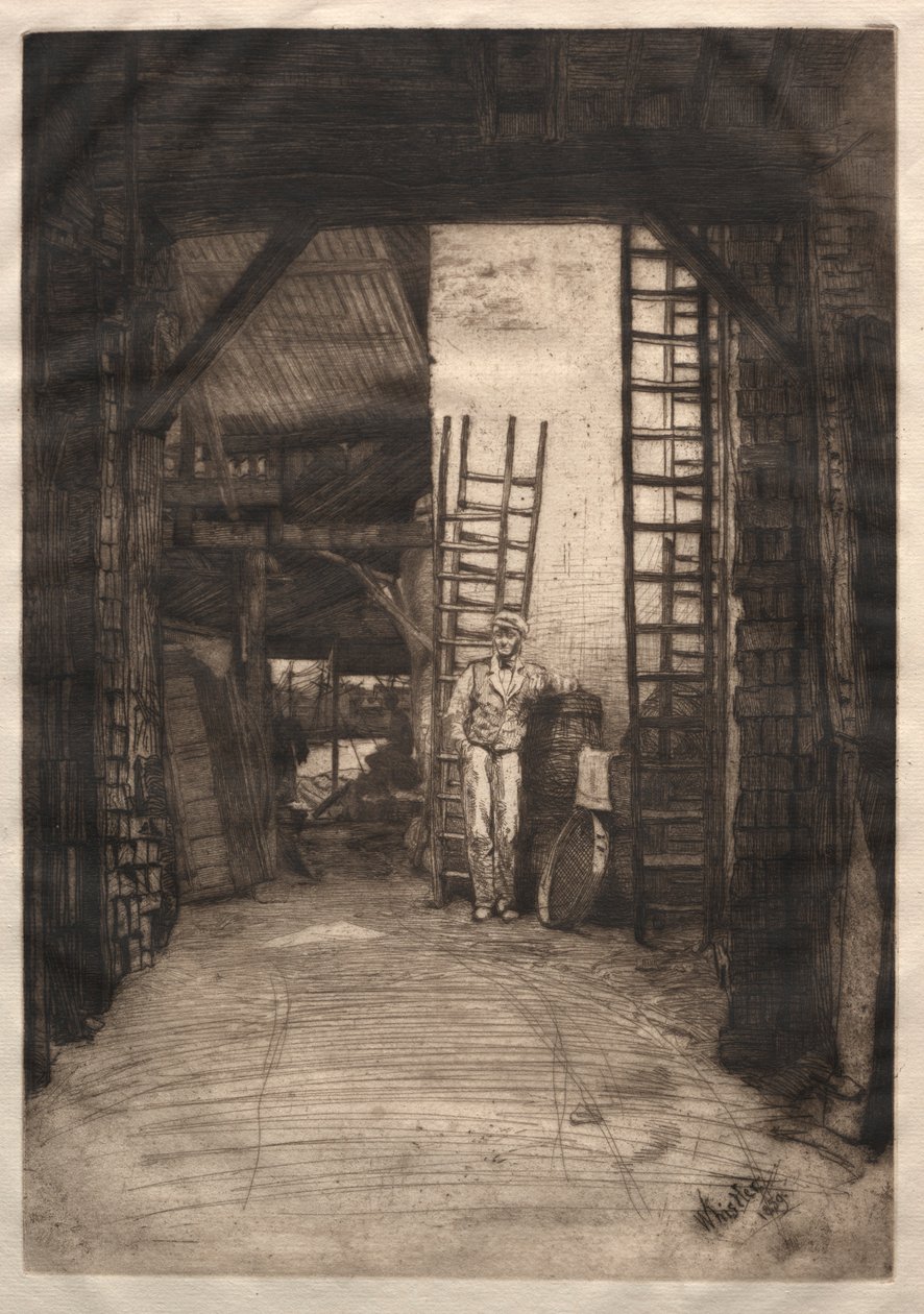 Kalkbrænderen, 1859. af James Abbott McNeill Whistler