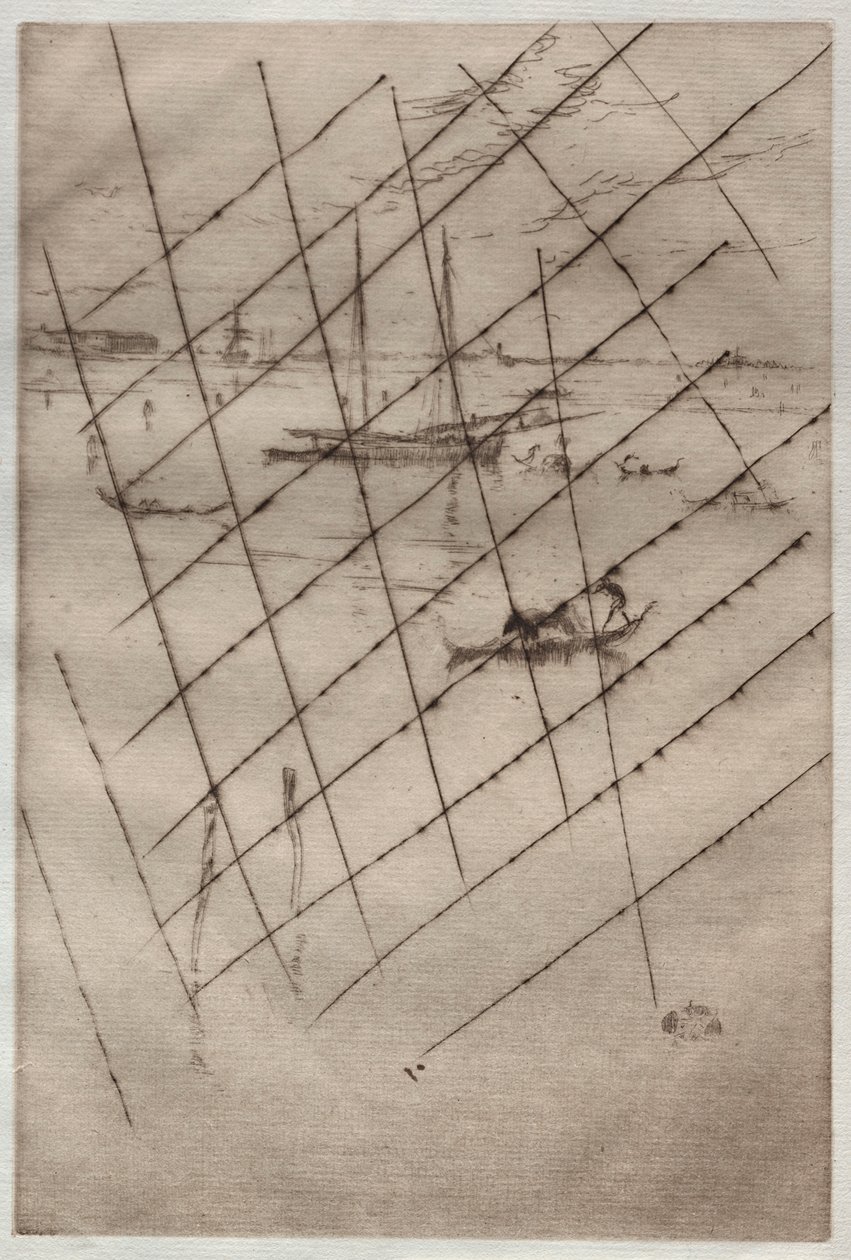 Den lille lagune, 1880. af James Abbott McNeill Whistler
