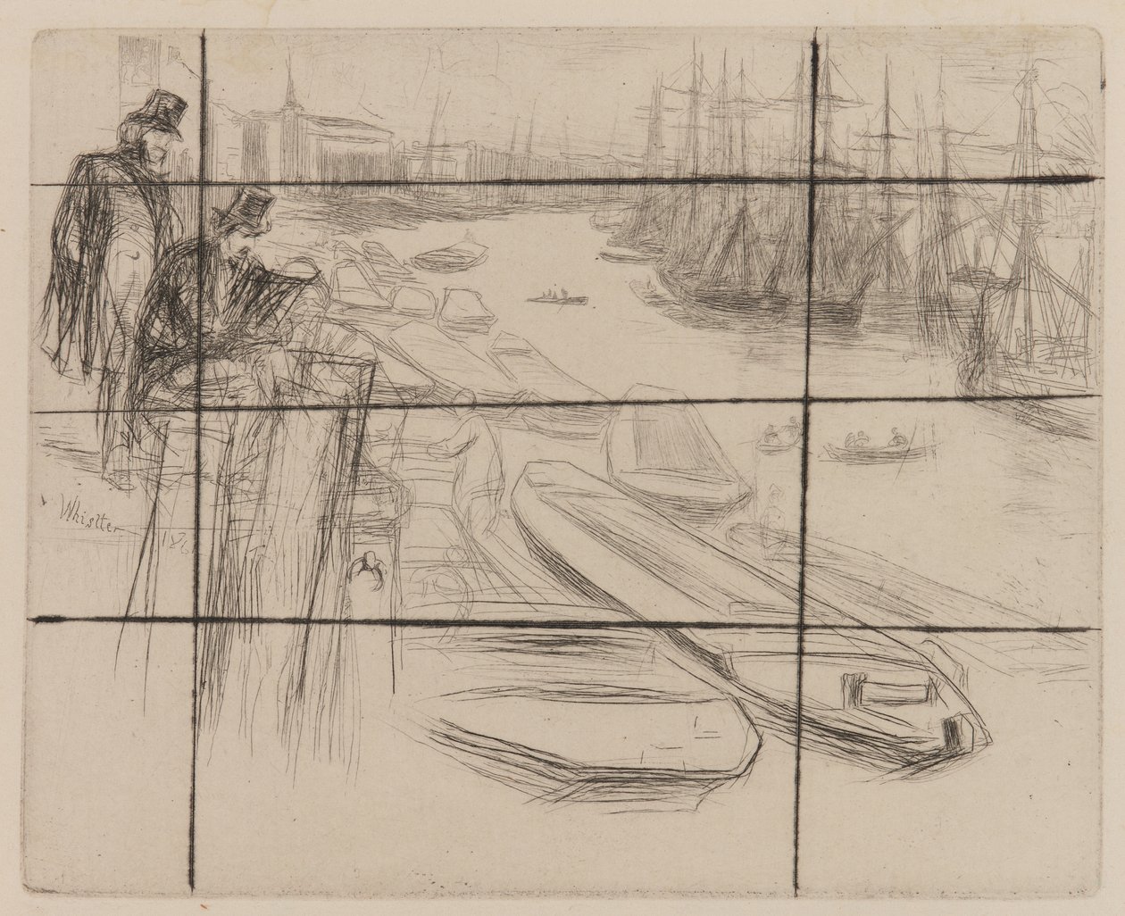 Den lille pool, 1861. af James Abbott McNeill Whistler