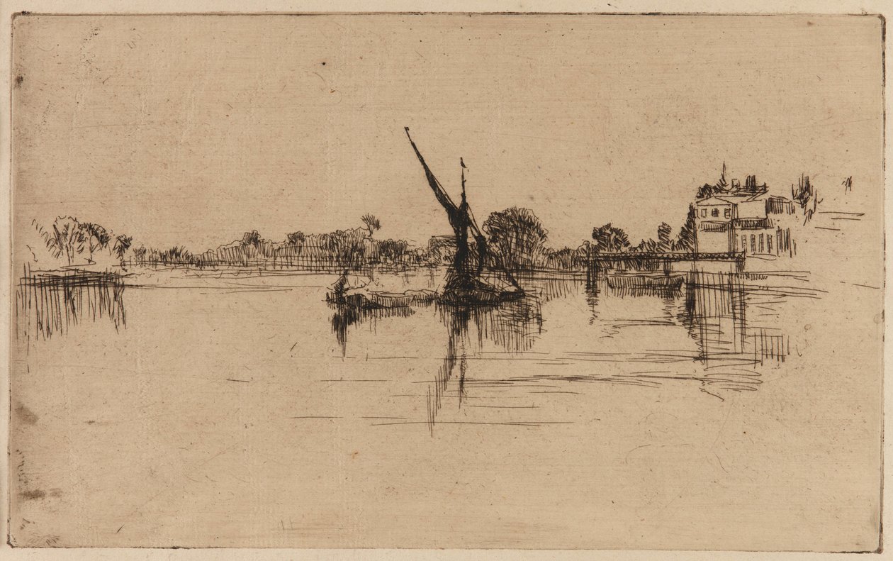 Den lille Putney, 1879. af James Abbott McNeill Whistler