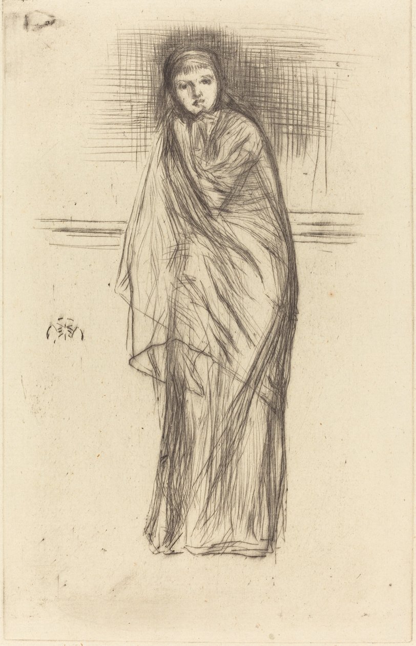 Modellen hviler, 1870. af James Abbott McNeill Whistler