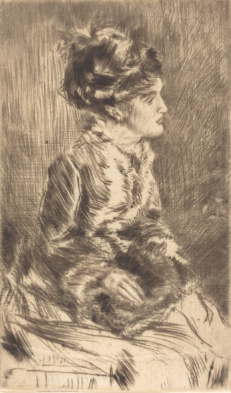 Muffen, ca. 1873. af James Abbott McNeill Whistler