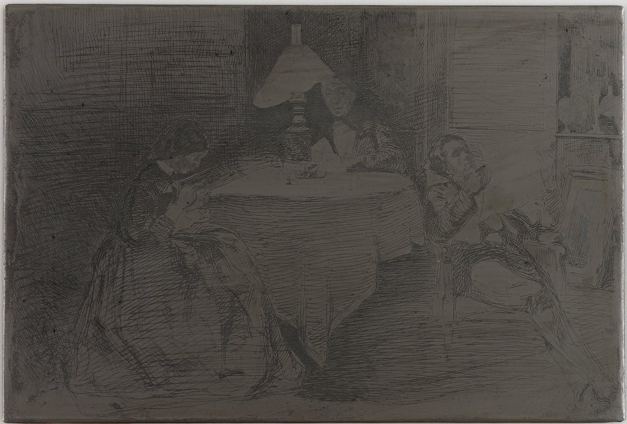 Musikrummet, 1858. af James Abbott McNeill Whistler