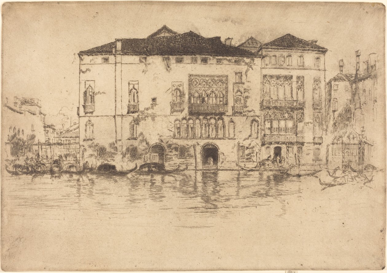 Paladserne, 1880. af James Abbott McNeill Whistler
