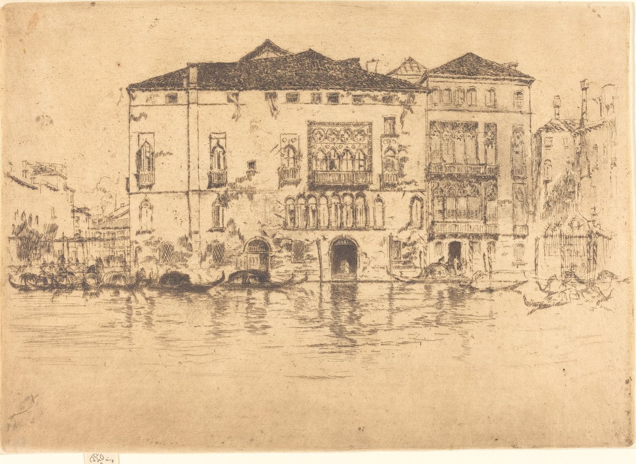 Paladserne, 1880. af James Abbott McNeill Whistler
