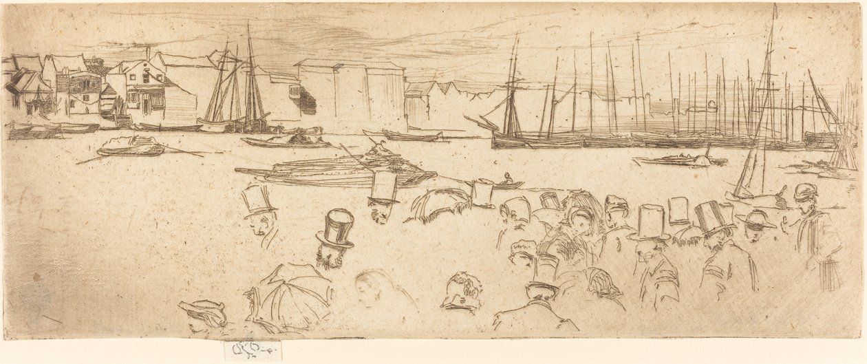 Penny Boat, 1859. af James Abbott McNeill Whistler