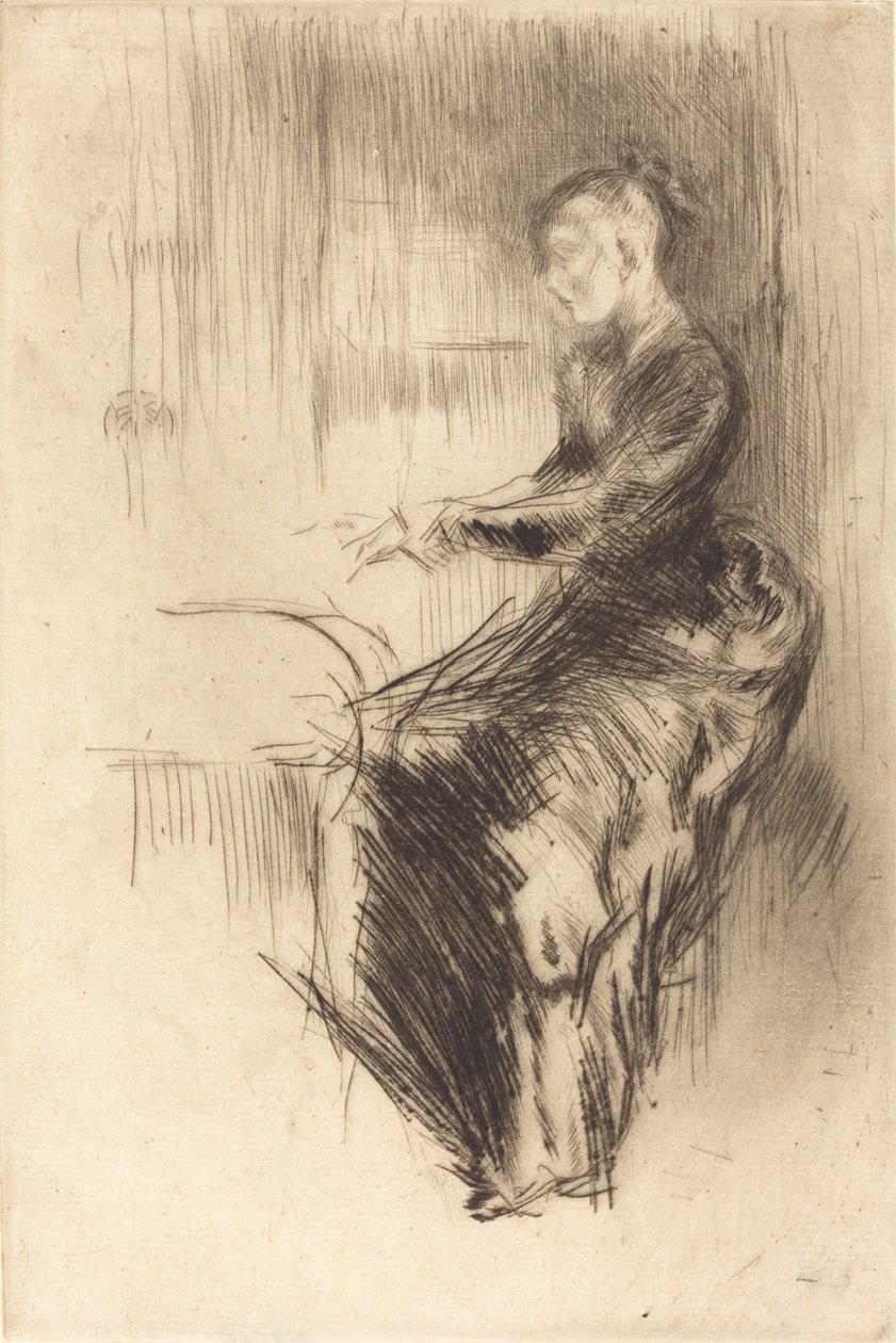 Klaveret, 1875. af James Abbott McNeill Whistler