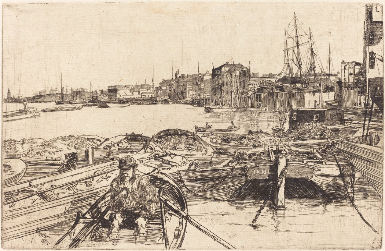 Poolen, 1859. af James Abbott McNeill Whistler