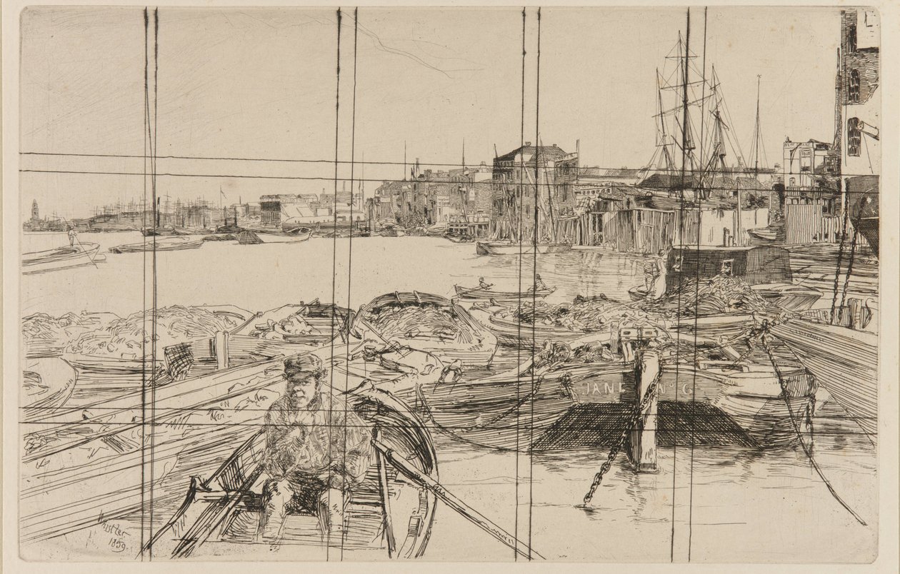 Poolen, 1859. af James Abbott McNeill Whistler