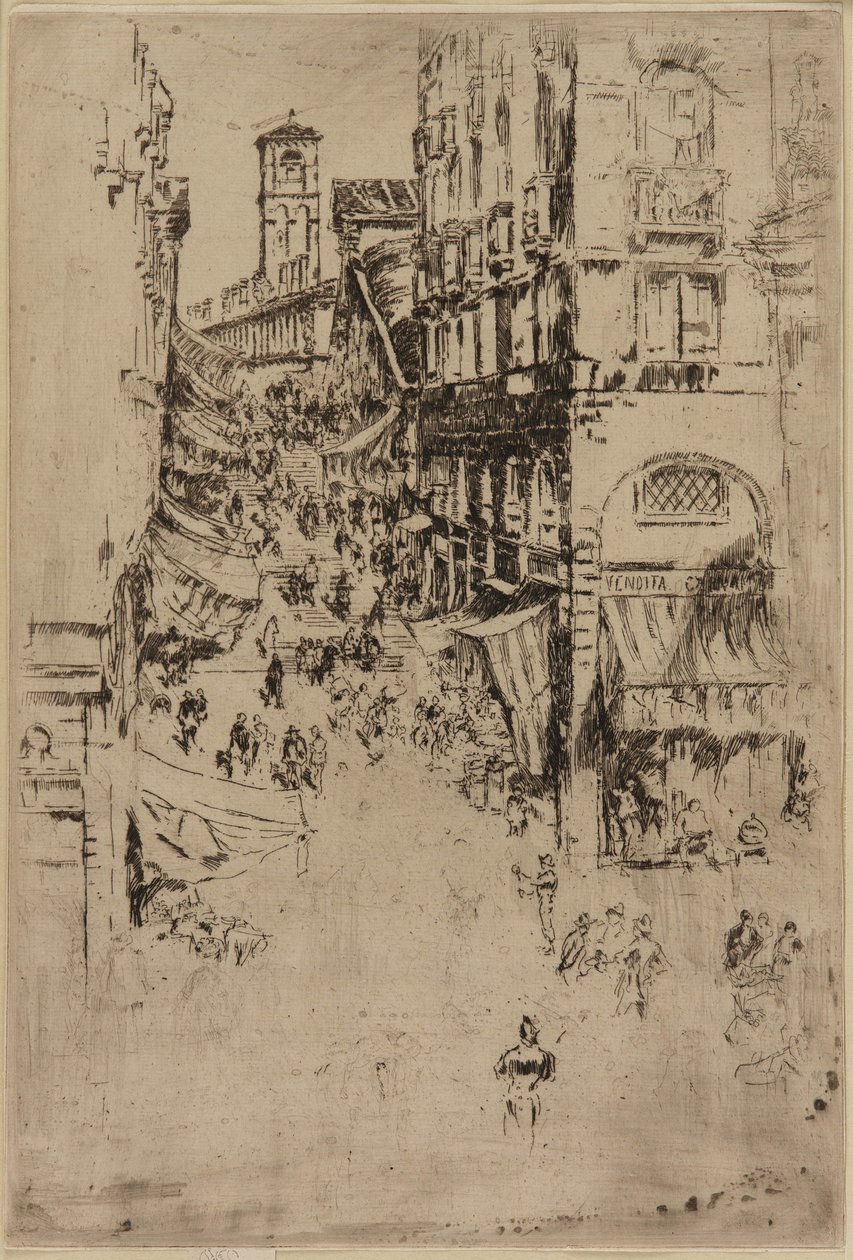 Rialto, 1879-1880. af James Abbott McNeill Whistler