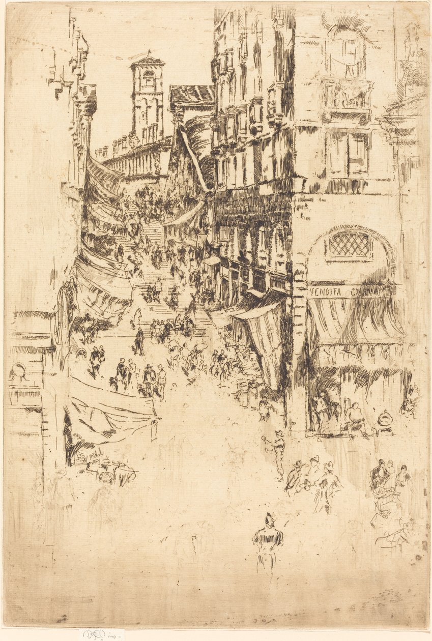 Rialto, 1880. af James Abbott McNeill Whistler