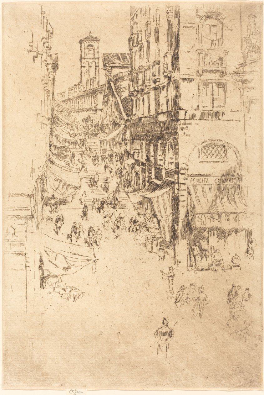 Rialto, 1880. af James Abbott McNeill Whistler