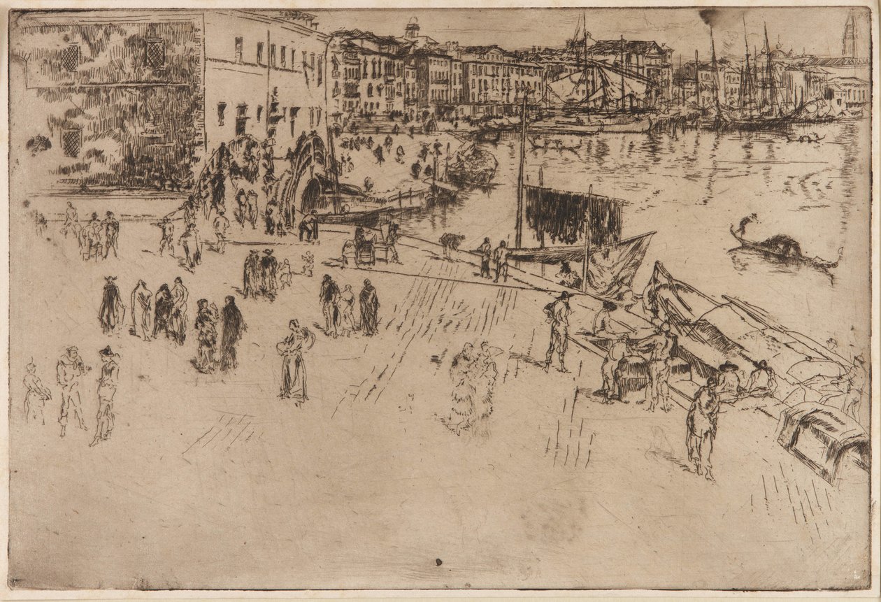 Rivaen, 1879-1880. af James Abbott McNeill Whistler