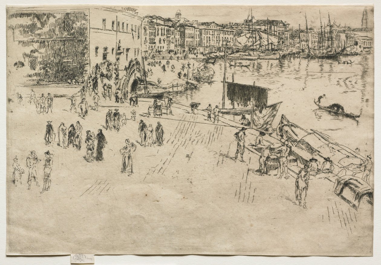 The Riva, nr. 1, 1880. af James Abbott McNeill Whistler